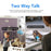 ESCAM QF202 E27 2x2MP Dual Lens Dual Screen Security Camera Two-Way Voice Motion Detection WiFi Camera - 7
