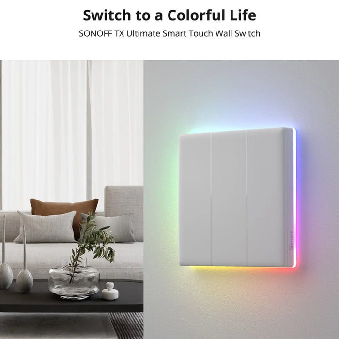 SONOFF TX Ultimate Smart Touch Wall Switch with WiFi and eWeLink-Remote Compatibility - US Plug / T5-1C-120 - 5