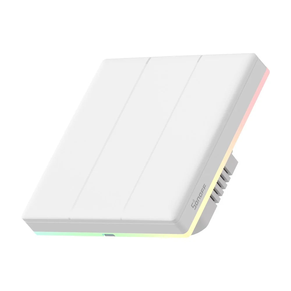 SONOFF TX Ultimate WiFi / eWeLink-Remote Smart Touch Wall Switch with RGB Light - EU Plug / T5-3C-86 - 1