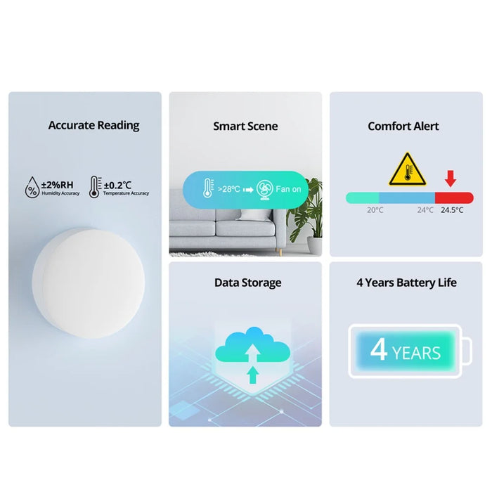SONOFF SNZB-02P ZigBee Temperature and Humidity Sensor - 5