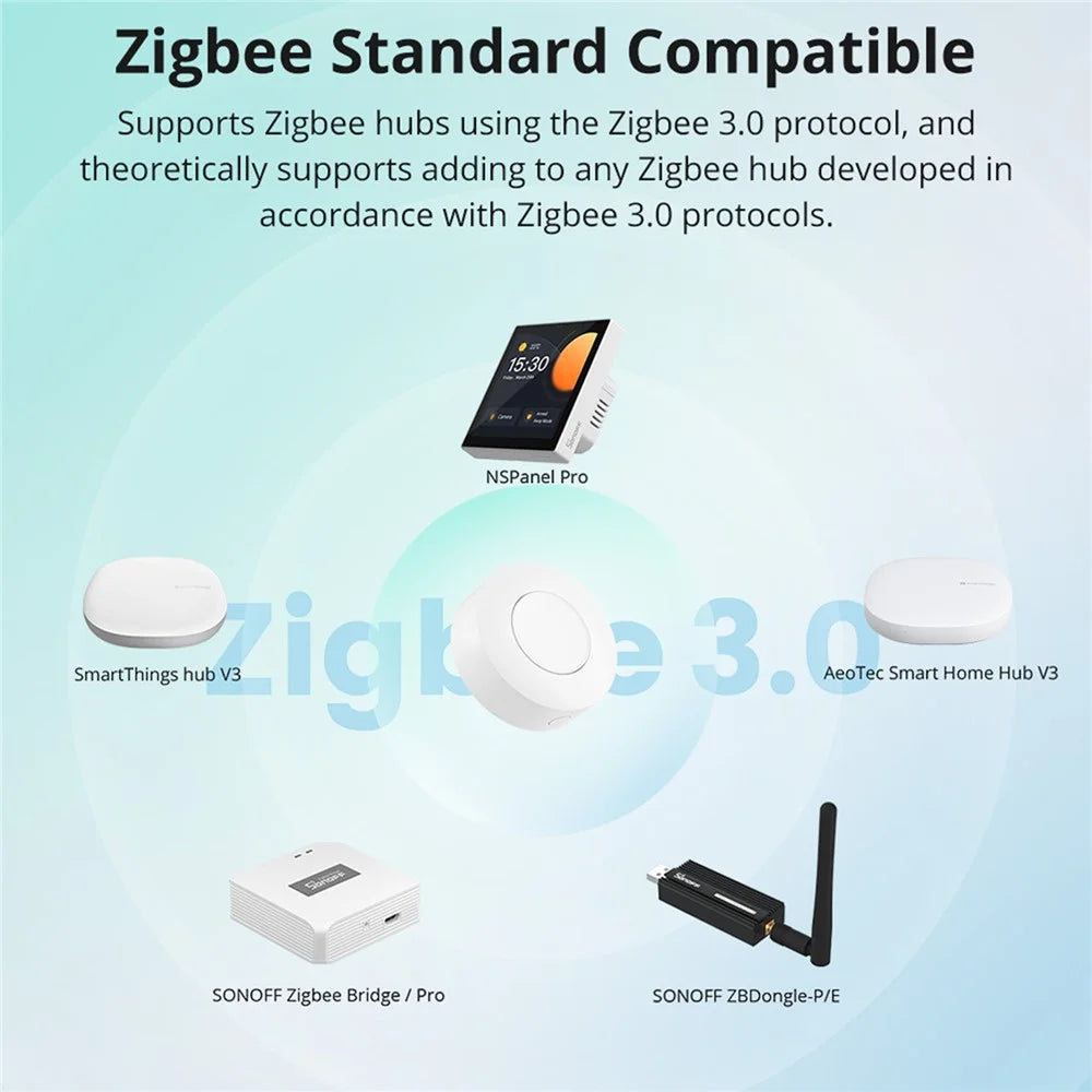 SONOFF SNZB-01P Zigbee Wireless Power Switch Home Control Wall Switch Panel (with Battery) - 6