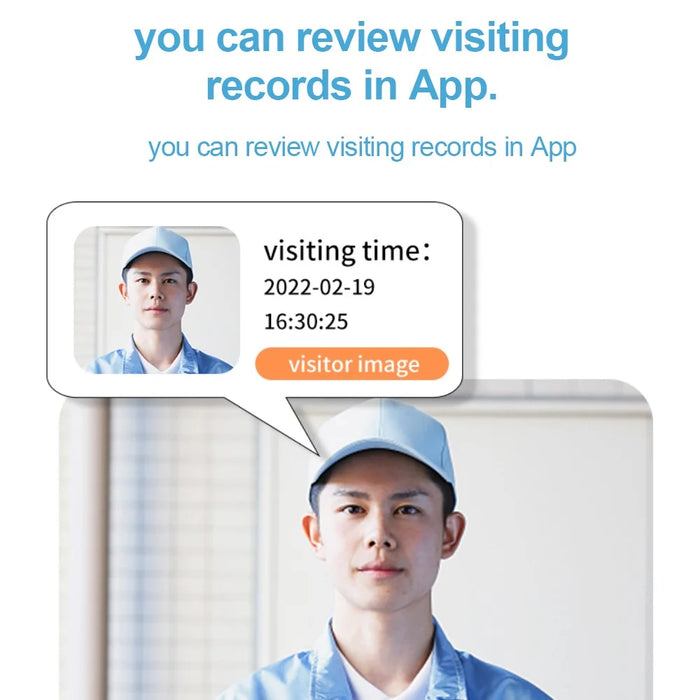 SN-D8 Two Way Audio Video Doorbell WiFi Mobile Phone Remote Home Camera - 5
