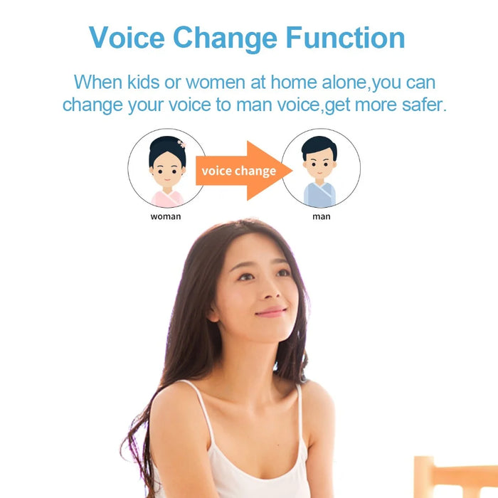 SN-D8 Two Way Audio Video Doorbell WiFi Mobile Phone Remote Home Camera - 6