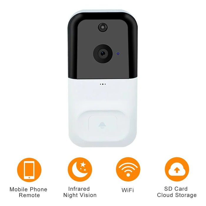 SN-D220 Tuya Wireless WiFi 1080P Motion Detection Doorbell Camera for Home Security - Black  /  White - 3