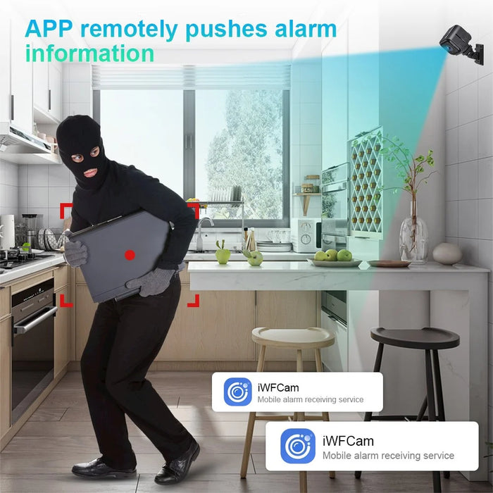 AS03 HD Night Vision Rechargeable Camera Home Security WiFi Camera - 4