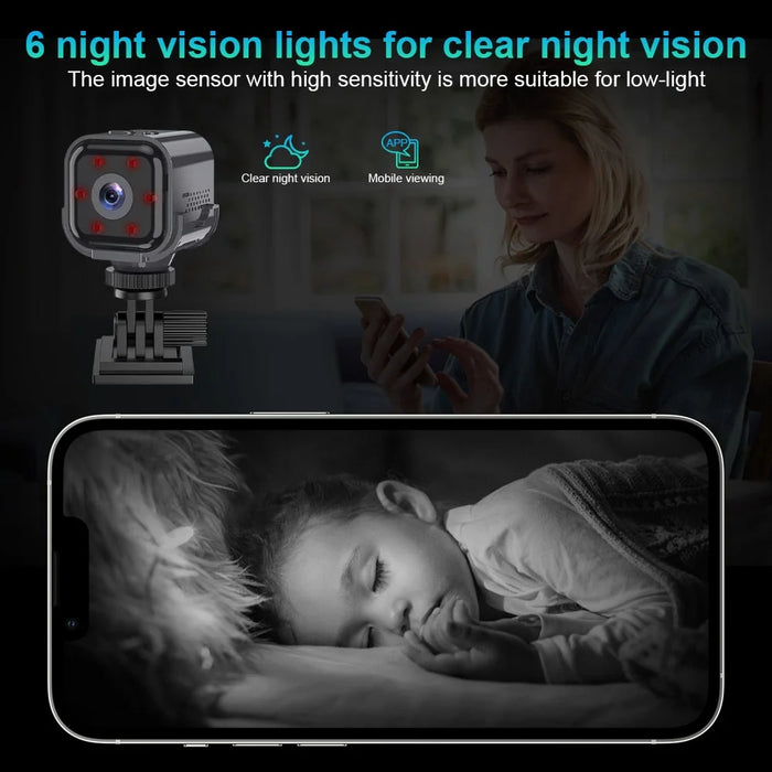 AS03 HD Night Vision Rechargeable Camera Home Security WiFi Camera - 7