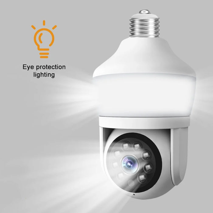 D211EM WiFi Bluetooth-compatible Camera E27 Bulb Shape 3MP Wireless Motion Detection Two-Way Voice Night Vision Camera - 6