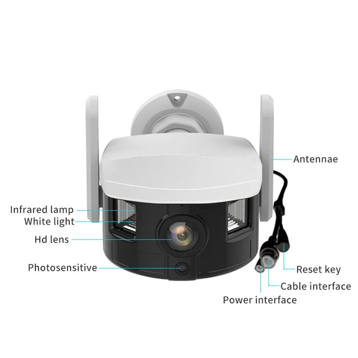 I311M HD Security Camera WiFi Pet Baby Monitor Supports Two-Way Intercom, Cloud Storage - White/EU Plug - 2