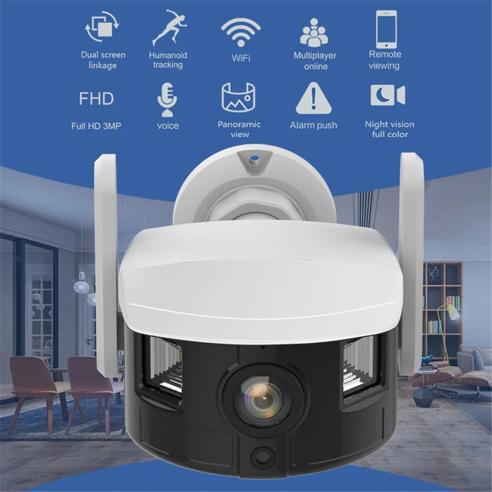I311M HD Security Camera WiFi Pet Baby Monitor Supports Two-Way Intercom, Cloud Storage - White/EU Plug - 3