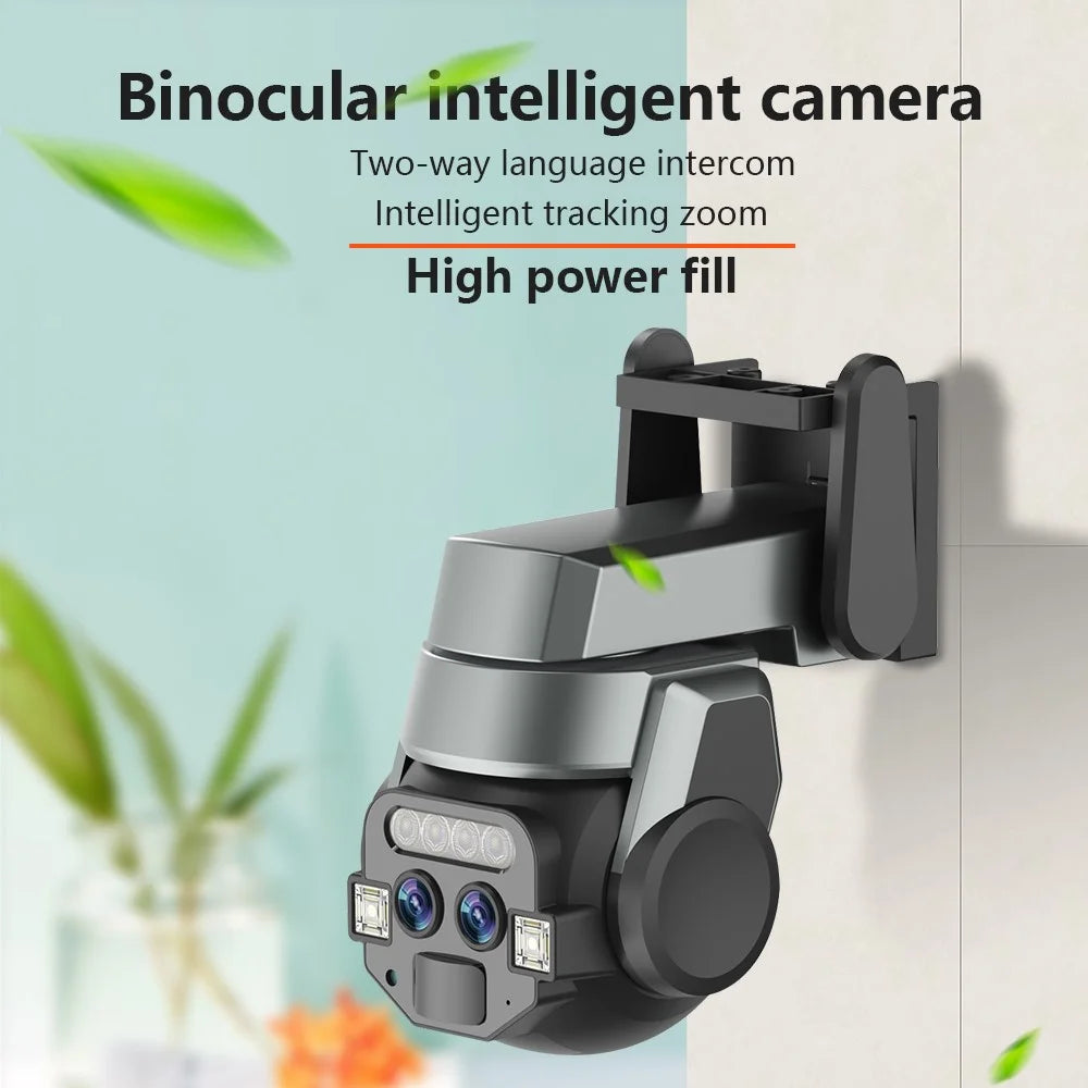 Q820M 10x Zoom Binocular Monitor Night Vision Home Surveillance WiFi Camera - EU Plug - 3