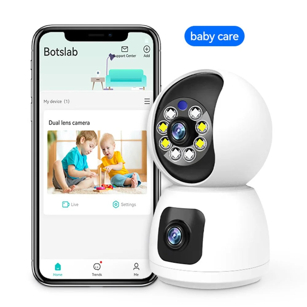 P100 2.4G HD Wireless WiFi Dual Camera with Night Vision Security Camera Two-Way Talk - 3