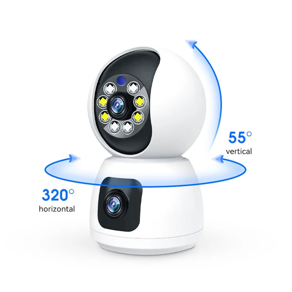 P100 2.4G HD Wireless WiFi Dual Camera with Night Vision Security Camera Two-Way Talk - 4