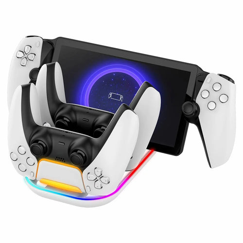IPEGA PG-P5P03 Charging Station for PlayStation Portal / PS5 Controller with RGB Light - 1