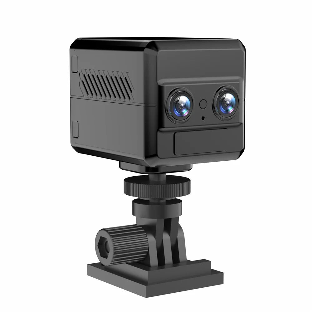 S12 Dual Lens 4K HD Night Vision Rechargeable Camera Home Security 4G Camera, European Version - 1