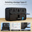 Smart Wireless Doorbell 4-Gear Volume Waterproof Home Door Bell, 2 Receiver + 2 Buttons (CE is applying) - Black - 4