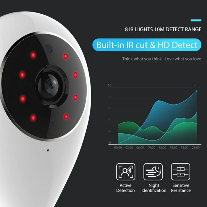 NEO NIP-55AI Wireless Night Vision Camera Home Security Mini Indoor WiFi Camera - US Plug - 3
