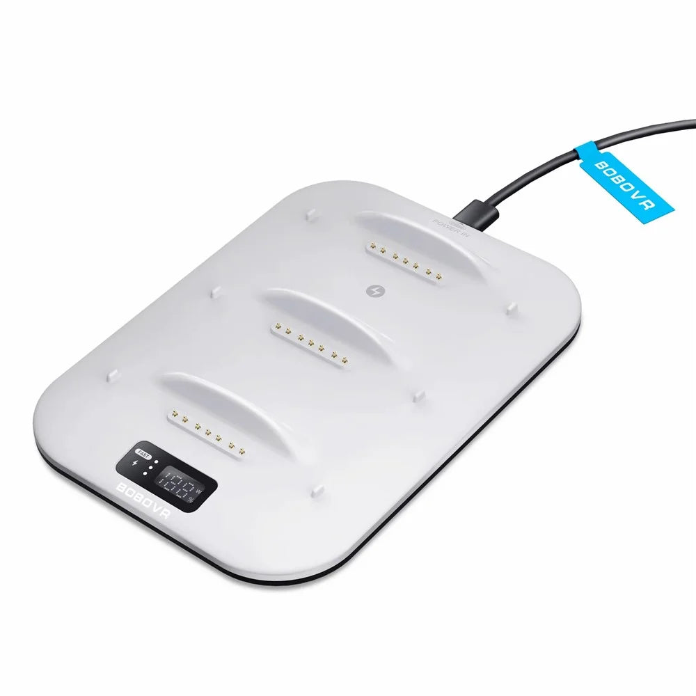 BOBOVR BD3 Charging Dock for 3x B100 Battery 30W Fast Charger Base - 2