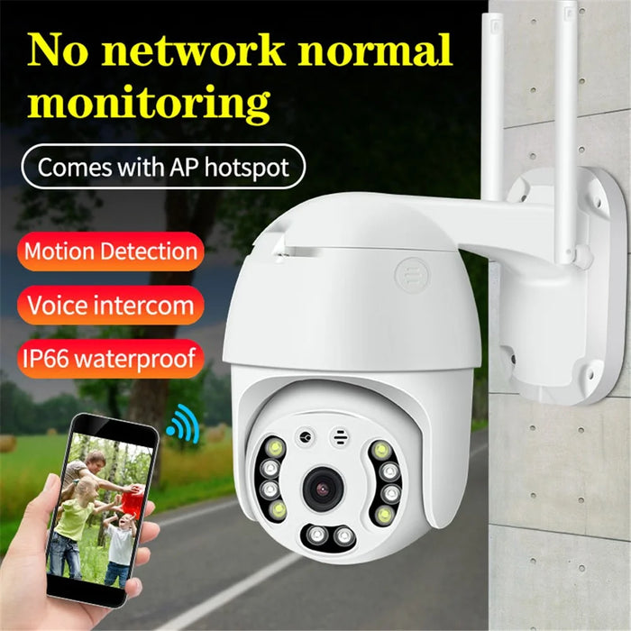 CP08-10 10-LED HD 1080P Wireless Remote WiFi IP Camera Webcam - EU Plug - 2