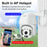 CP08-10 10-LED HD 1080P Wireless Remote WiFi IP Camera Webcam - EU Plug - 4
