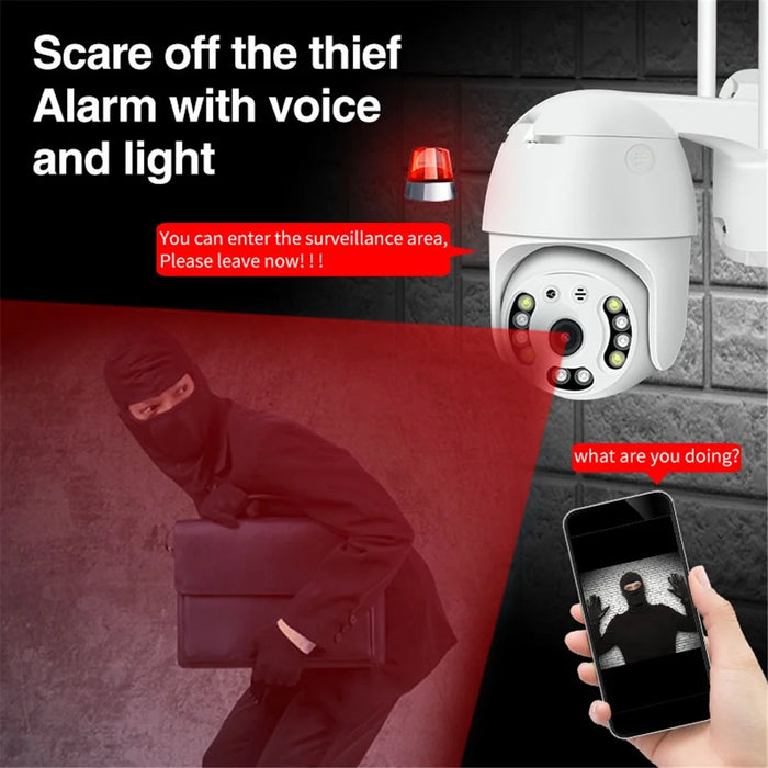 CP08-10 10-LED HD 1080P Wireless Remote WiFi IP Camera Webcam - EU Plug - 5