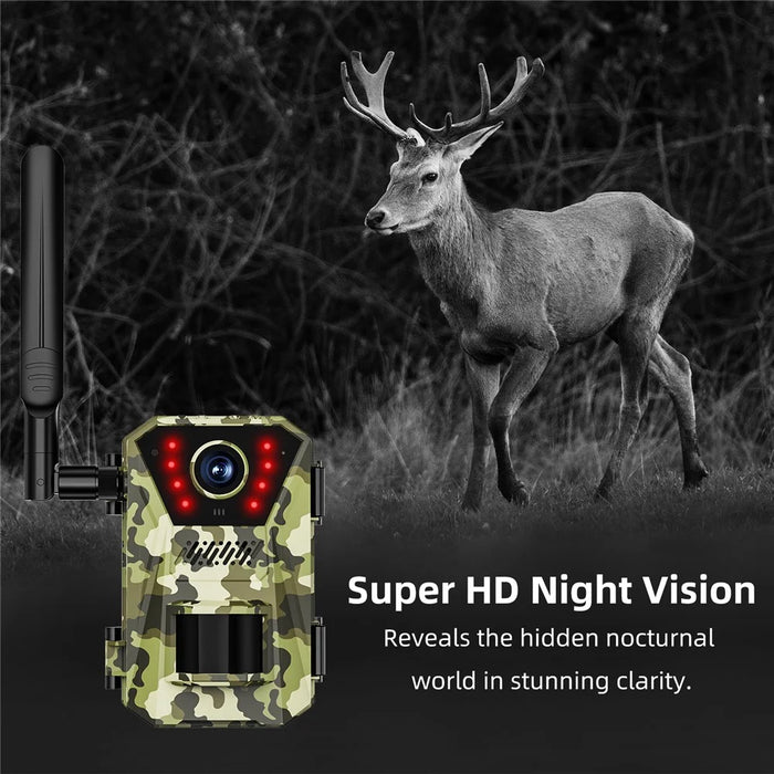 F8 Solar 4G Trail Camera Waterproof PIR Night Vision HD Outdoor Hunting Camera - 6
