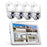 SRIHOME NVS009+IPC059 10.1 Inch LCD Screen 5MP HD 8CH Motion Detection WiFi CCTV Camera NVR Kit - US Plug - 1