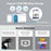 SRIHOME NVS009+IPC059 10.1 Inch LCD Screen 5MP HD 8CH Motion Detection WiFi CCTV Camera NVR Kit - US Plug - 4
