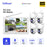 SRIHOME NVS009+IPC059 10.1 Inch LCD Screen 5MP HD 8CH Motion Detection WiFi CCTV Camera NVR Kit - US Plug - 5