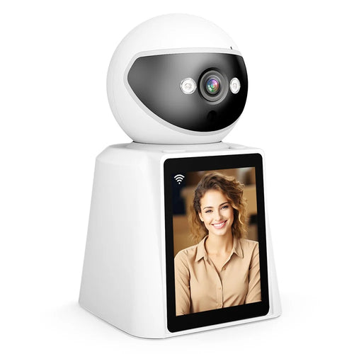 SRIHOME SH053 2.8 Inch IPS Screen PTZ Dome Camera AI Humanoid Detection Home Security Baby Monitor - US Plug - 1