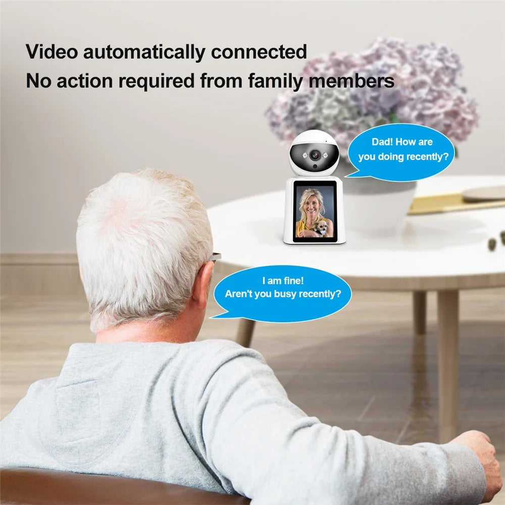 SRIHOME SH053 2.8 Inch IPS Screen PTZ Dome Camera AI Humanoid Detection Home Security Baby Monitor - US Plug - 7