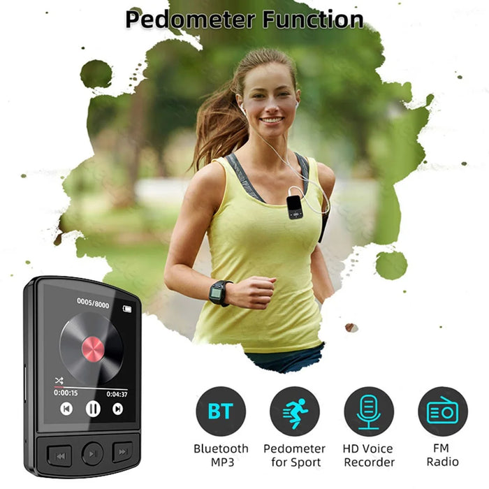 MP3-07 32GB Portable Bluetooth-compatible MP3 Music Video Player FM Radio 1.77-inch Screen MP4 Player - 4