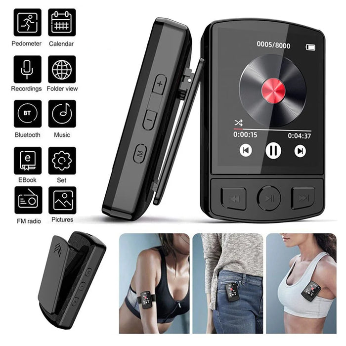 MP3-07 8GB Portable Bluetooth-compatible MP3 / MP4 FM Radio 1.77-inch Screen Music Video Player - 3