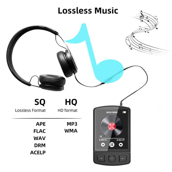 MP3-07 8GB Portable Bluetooth-compatible MP3 / MP4 FM Radio 1.77-inch Screen Music Video Player - 5