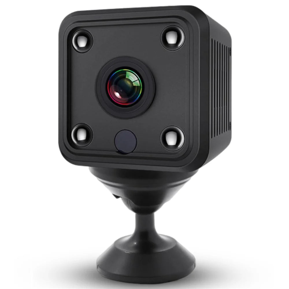 x6 Mini Square Infrared Night Vision Camera Home Security Indoor HD WiFi Camera - 1