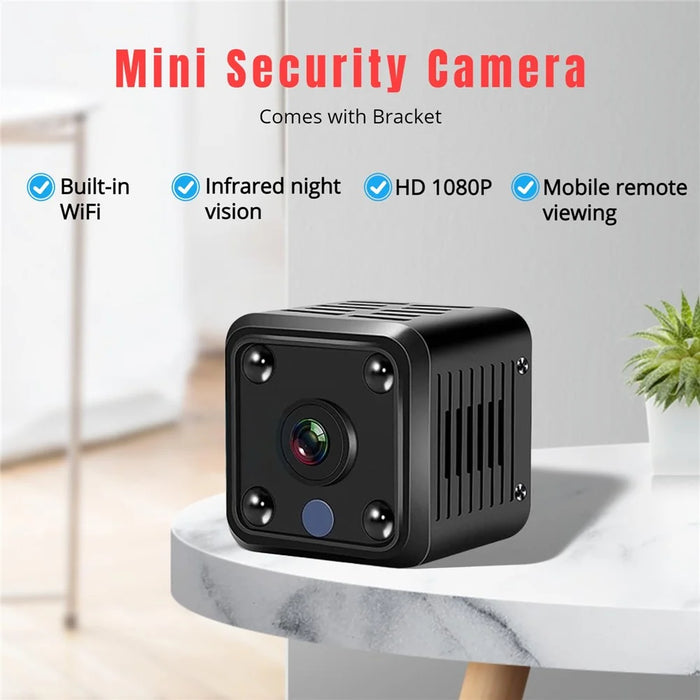 x6 Mini Square Infrared Night Vision Camera Home Security Indoor HD WiFi Camera - 2