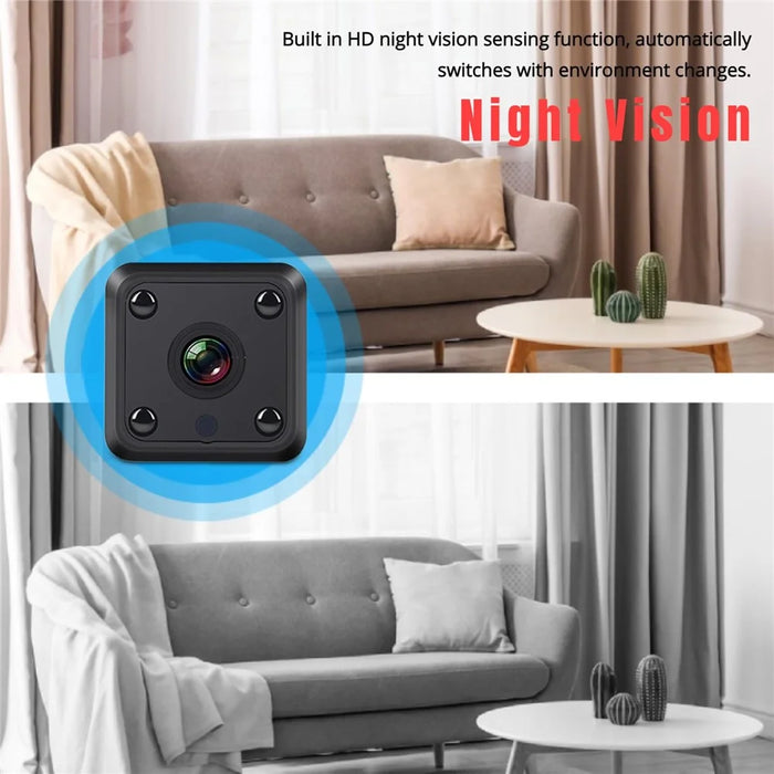x6 Mini Square Infrared Night Vision Camera Home Security Indoor HD WiFi Camera - 4
