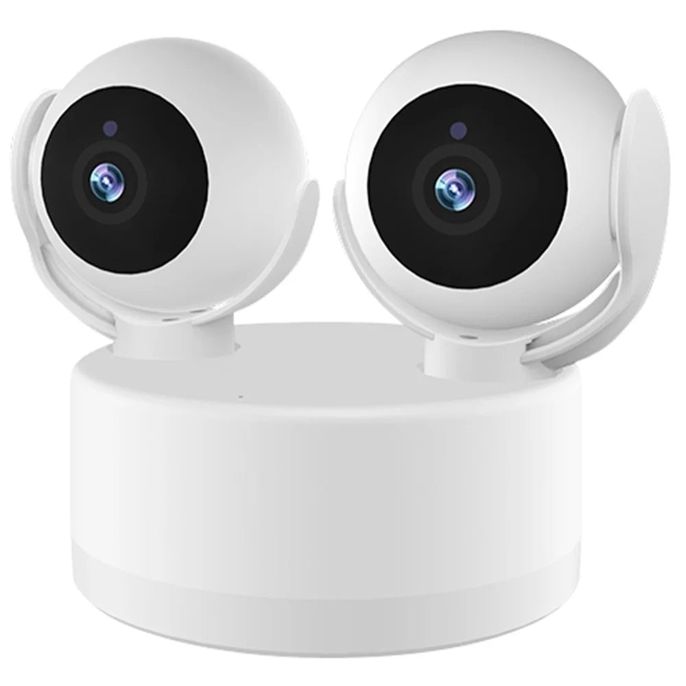 Humanoid Tracking Two-Way Audio Dual Lens Home Surveillance Camera with Dual Screens - 1