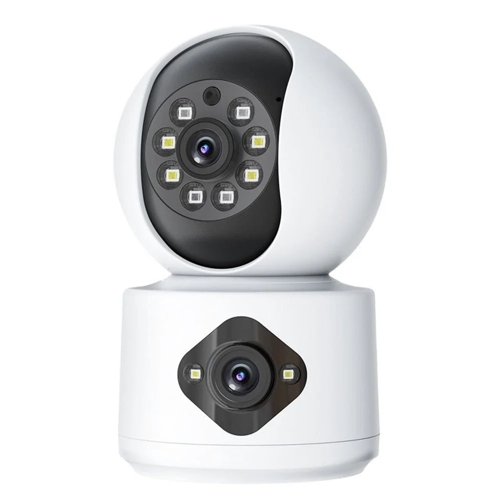 Dual Lens Night Vision HD Camera Home Security Phone Remote Monitoring WiFi Camera (No Memory Card) - US Plug - 1