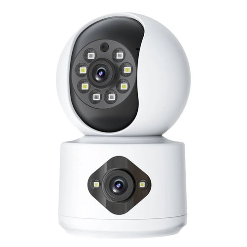 Dual Lens Night Vision HD Camera Home Security Phone Remote Monitoring WiFi Camera (No Memory Card) - US Plug - 1