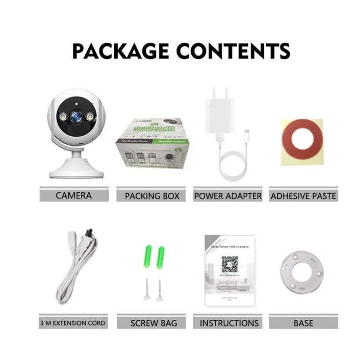 3MP Night Vision HD Camera Home Security Phone Remote Monitoring WiFi Camera - 7