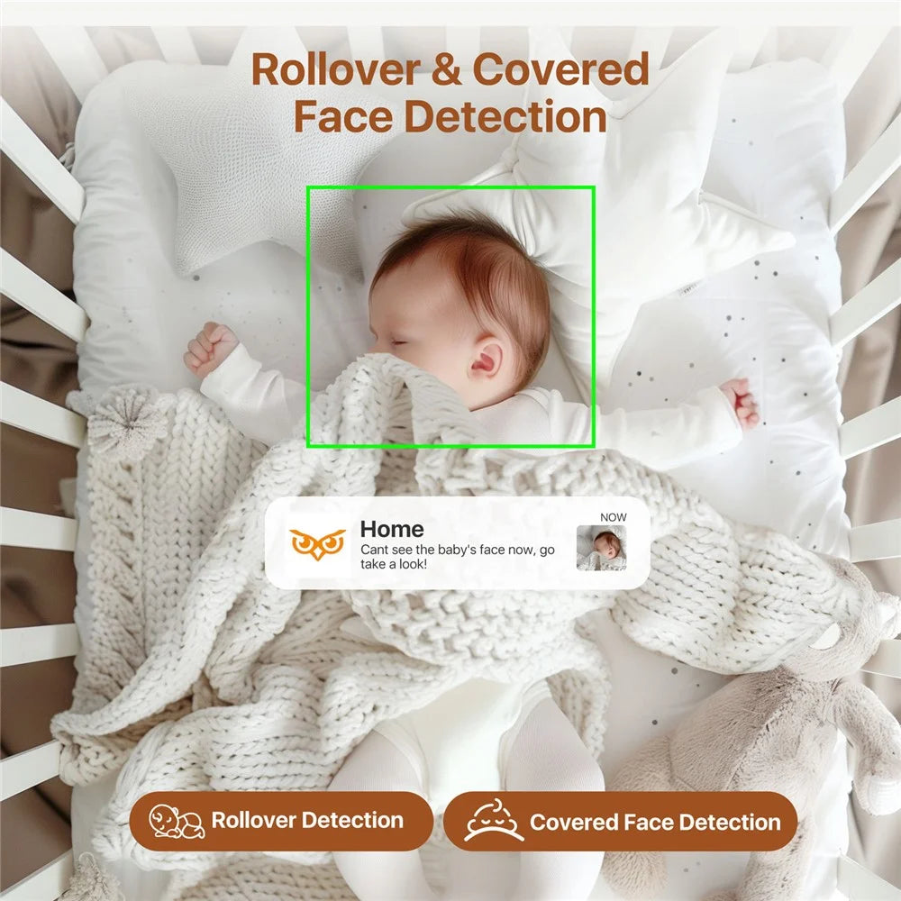 ZOSI C516 Night Vision Wifi Baby Monitoring Camera 2 Way Voice Rotatable 4MP HD Camera, No TF Card - 4