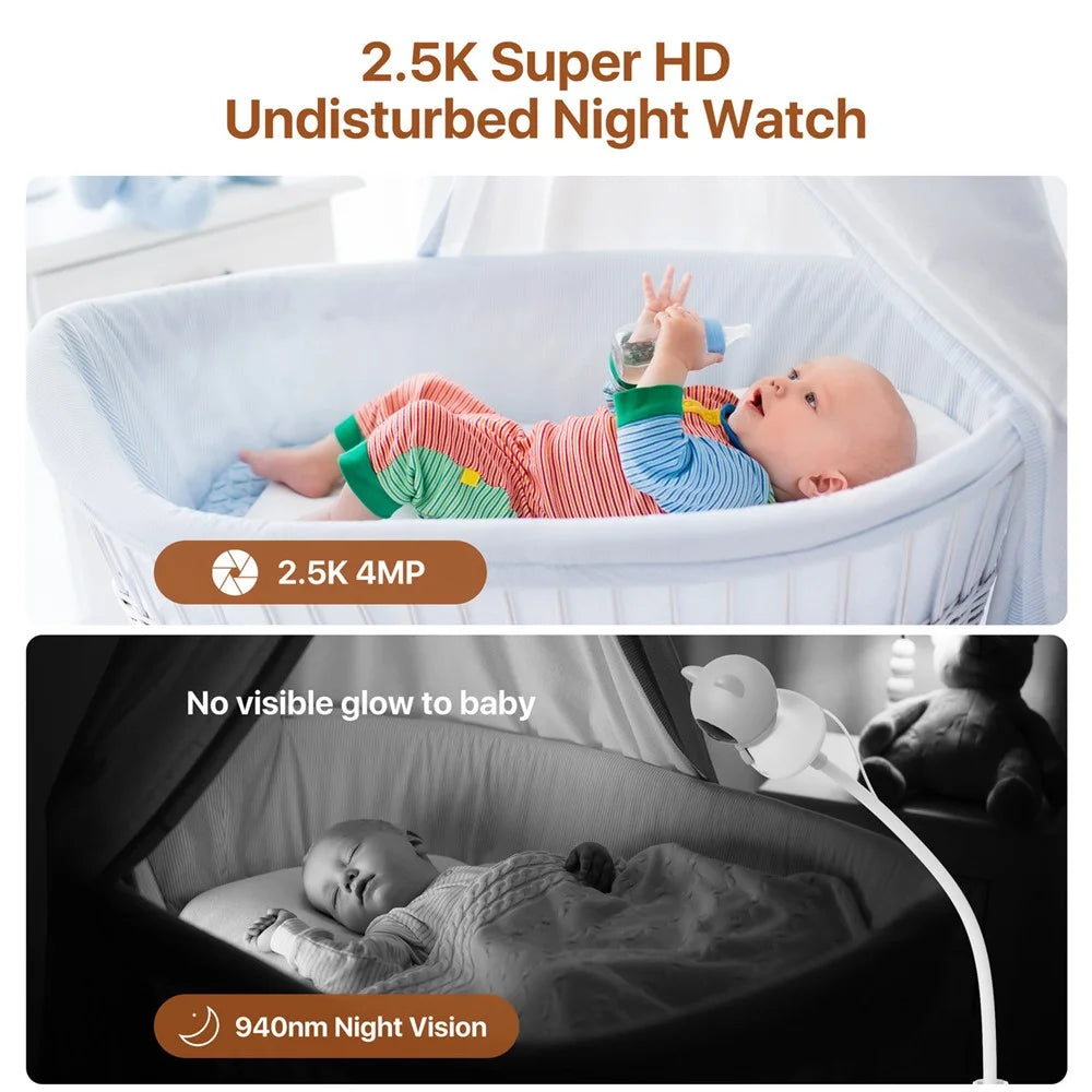 ZOSI C516 Night Vision Wifi Baby Monitoring Camera 2 Way Voice Rotatable 4MP HD Camera, No TF Card - 6