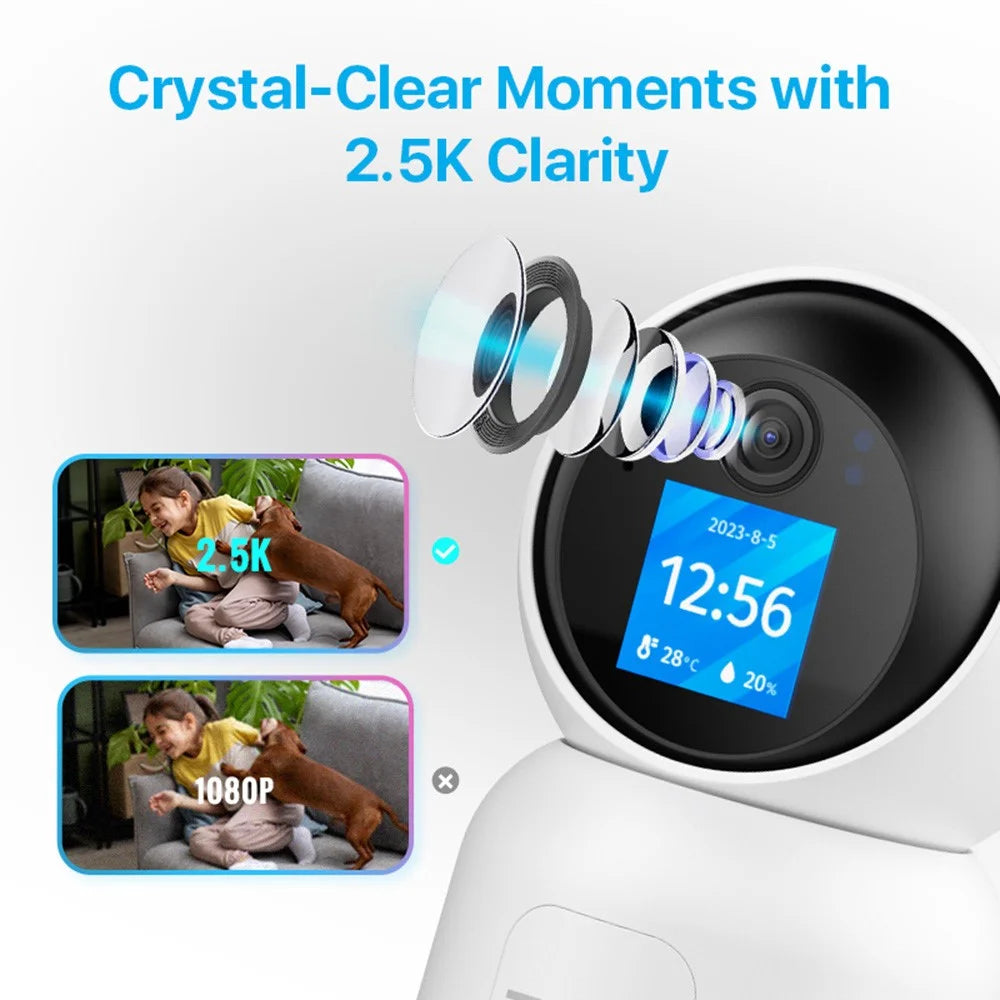 ZOSI C519M 4MP HD Video Intercom Camera AI Motion Detection Anti-Theft Indoor WiFi Camera, No TF Card - 6