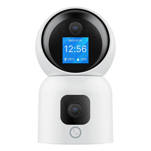 C528M 3MP Dual Lens HD Video Intercom Camera Auto-Track Anti-Theft Indoor WiFi Camera, No TF Card - 1