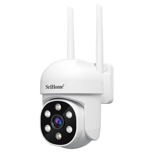 SRIHOME sh061 Humanoid Tracking HD Camera Voice Talk APP Monitoring Outdoor Security Camera - US Plug - 1