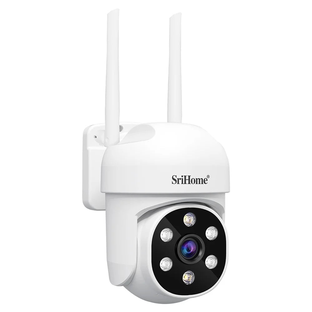 SRIHOME sh061 Humanoid Tracking HD Camera Voice Talk APP Monitoring Outdoor Security Camera - US Plug - 2