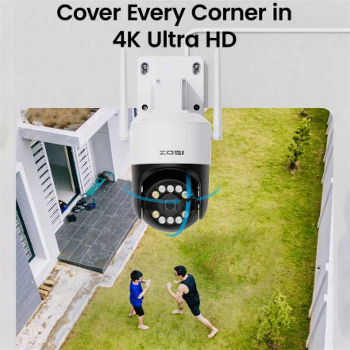 ZOSI C2968W 8MP HD Camera Humanoid Tracking Two-way Talk APP Monitoring Outdoor Indoor Security Camera - EU Plug - 6