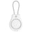 CP22 For Apple AirTag Case Bluetooth-compatible Locator Waterproof PC Protective Cover with Metal Strap - White - 1