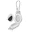 CP22 For Apple AirTag Case Bluetooth-compatible Locator Waterproof PC Protective Cover with Metal Strap - White - 5