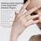 PX02 Crack Design Multi-Function Health Monitoring Smart Ring with Charging Case - Silver / Size 7 - 7